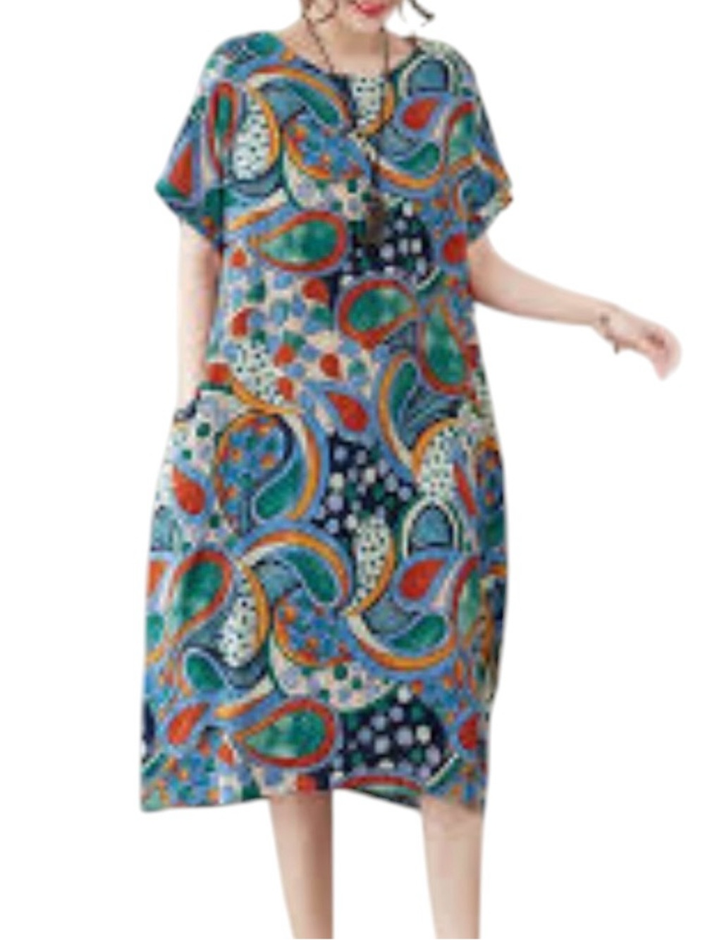 Modern Pace leave Bohemian Tunic Dress